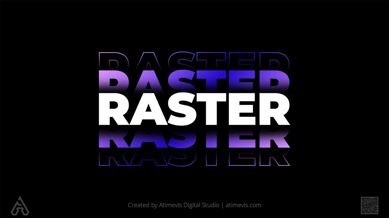 Raster 2D Computer Graphics (CG) by Development Company Atimevis