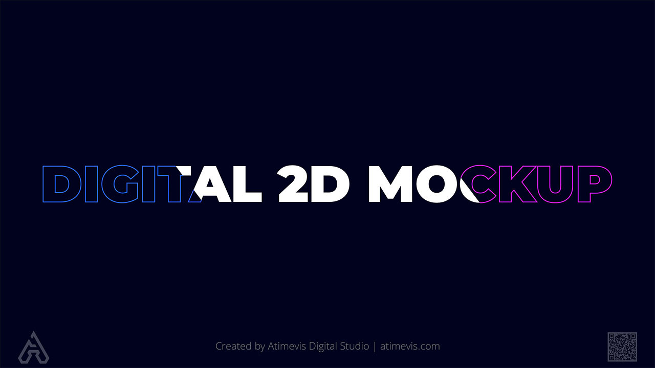 Digital 2D Mockup Design Products