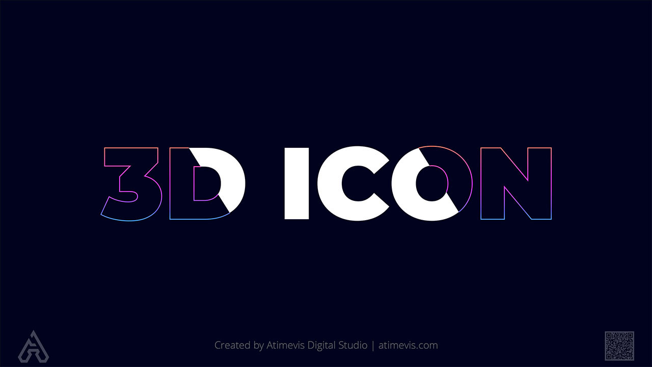 Digital 3D Icons Design Products