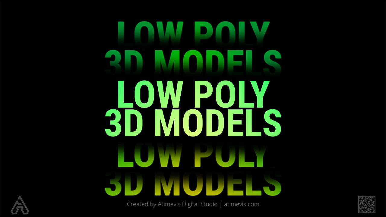 Ready-Made 3D Low Poly Models by Atelier Atimevis