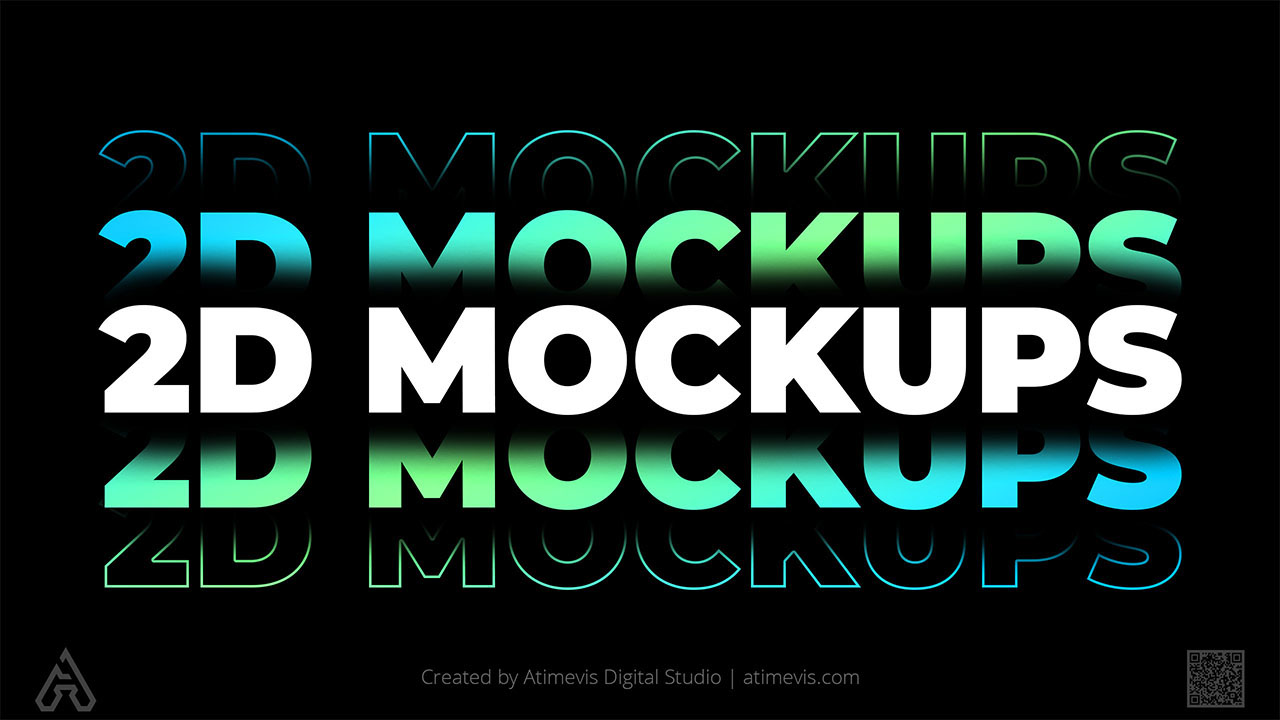 2D Digital Mockups Design Store: Services, Samples, Models & Examples by Studio Atimevis