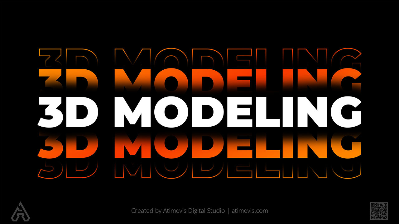 3D Modeling Processes Stages, Elements Examples, Research & Engineering by Atelier Atimevis