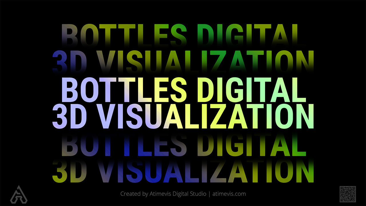 Bottles Digital Visualization 3D Services Solutions Development by DV Firm